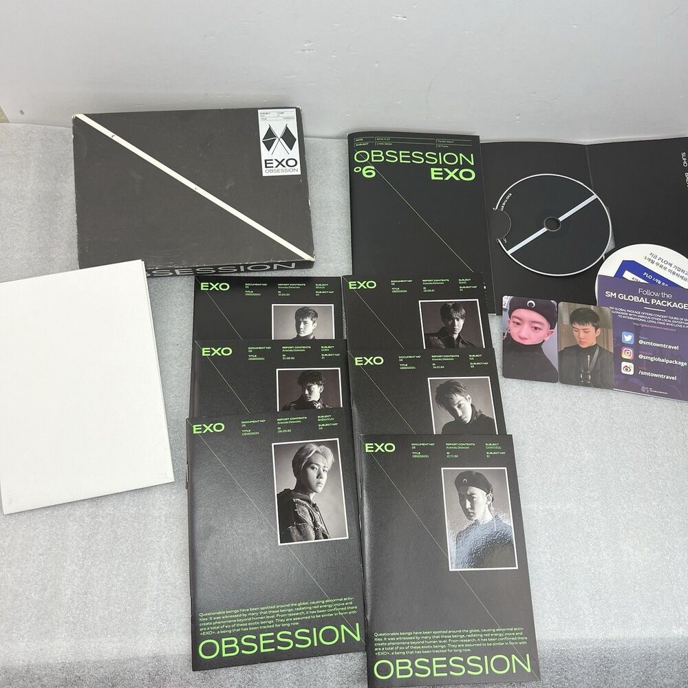 EXO Vol 6 Obsession Music Album Box Set CD Photo Books SOHO Poster KPOP Complete